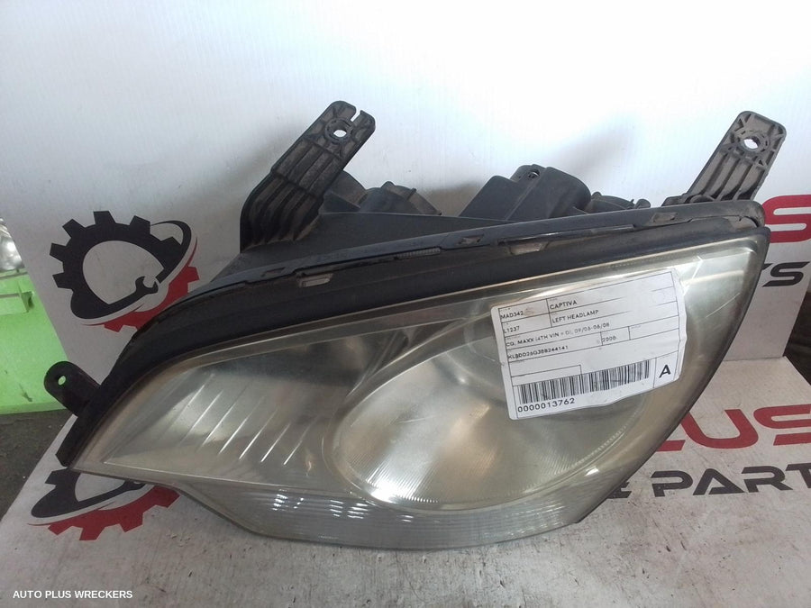 2008 Holden Captiva Left Headlamp
