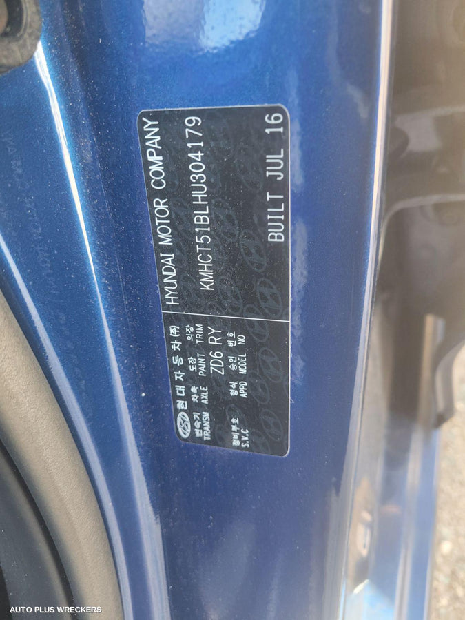 2016 Hyundai Accent Sunvisor