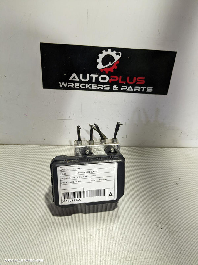 2016 Toyota Yaris Abs Pump Modulator