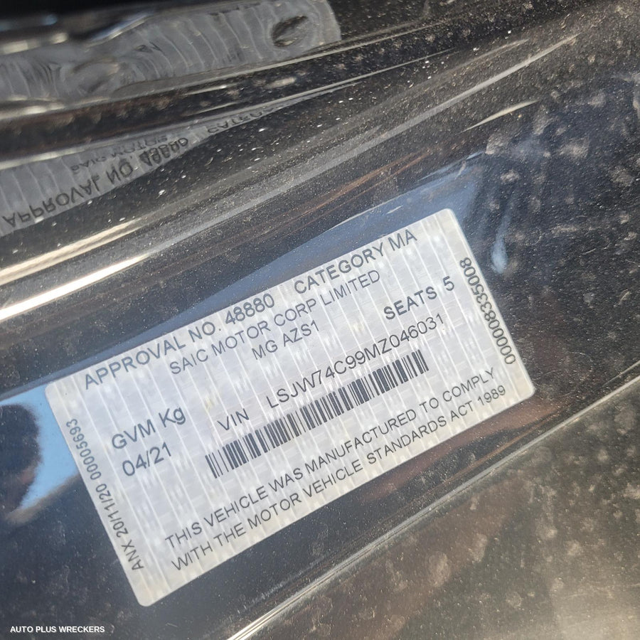 2021 Mg Zs Rear Garnish