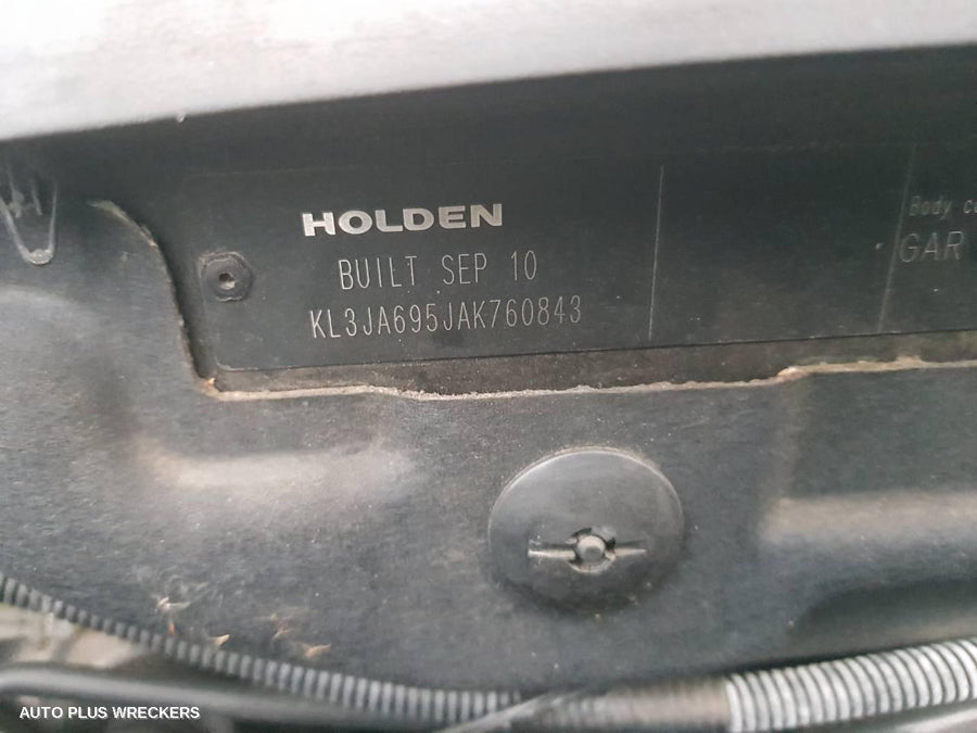 2010 Holden Cruze Right Rear Door Sliding