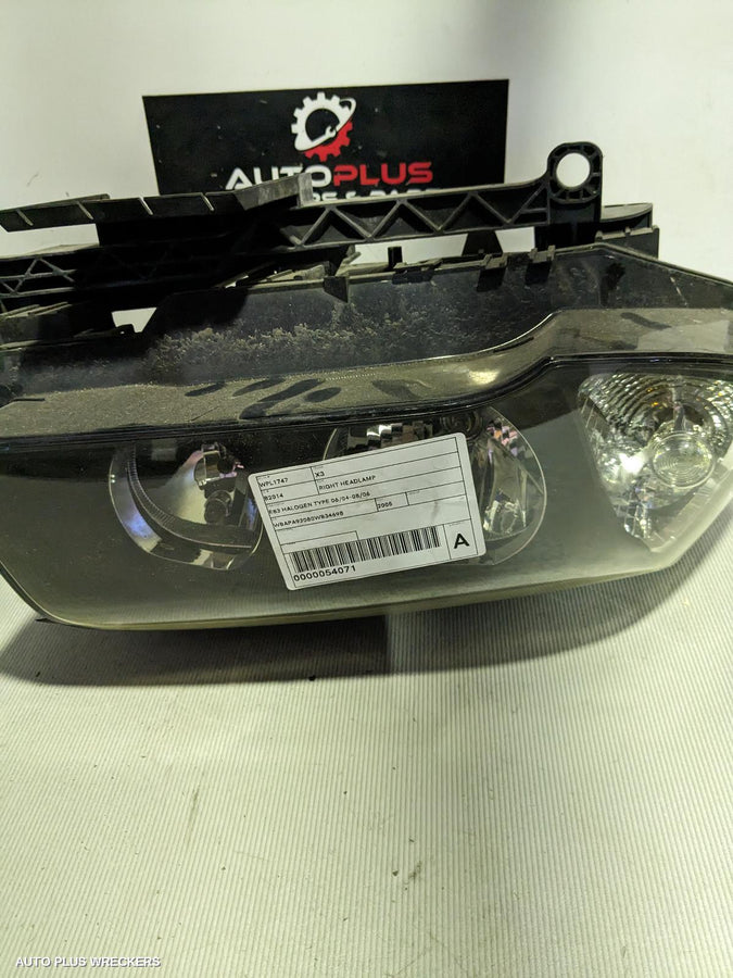 2004-2006 Bmw X3 Right Headlamp
