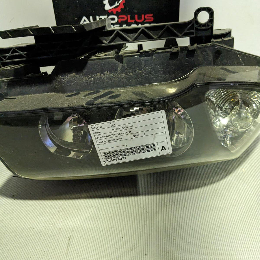 2004-2006 Bmw X3 Right Headlamp