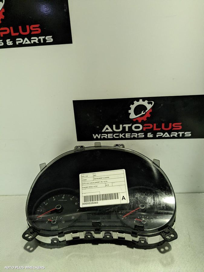 2018 Kia Rio Instrument Cluster