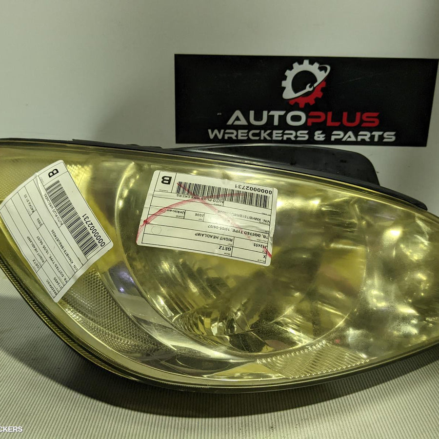 2005-2007 Hyundai Getz Right Headlamp