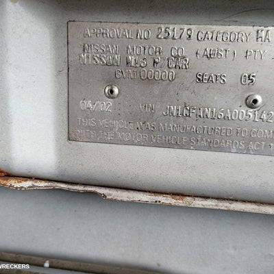 2002 Nissan Pulsar Left Headlamp