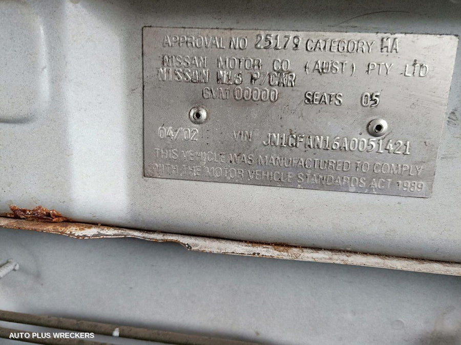 2002 Nissan Pulsar Left Headlamp