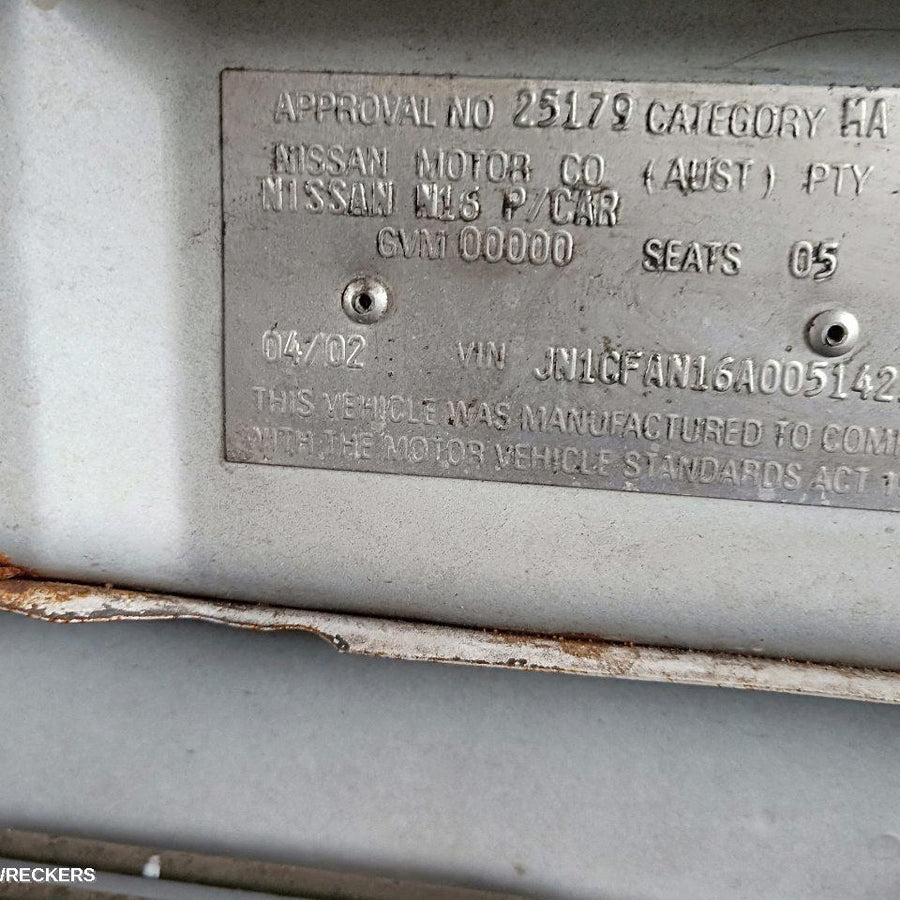 2002 Nissan Pulsar Left Headlamp