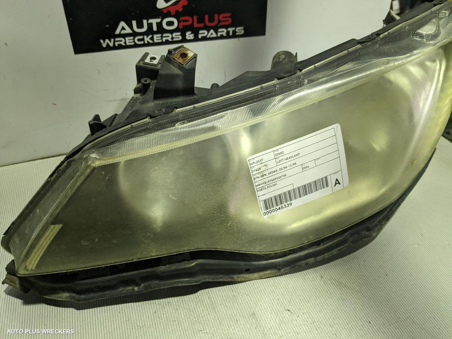 2006 Honda Civic Left Headlamp