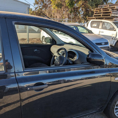 2010 NISSAN MICRA LEFT FRONT DOOR