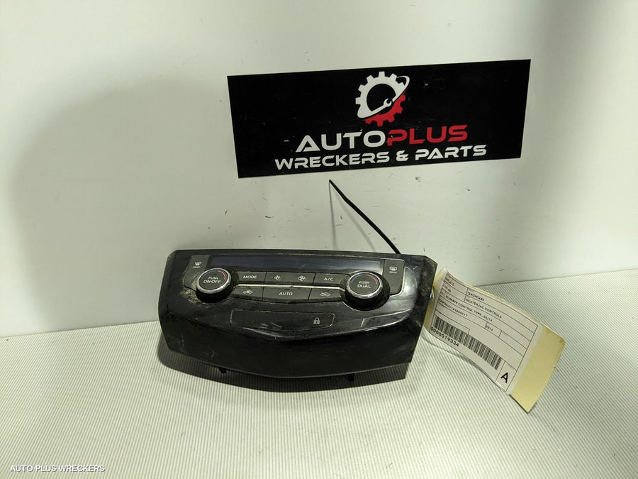 2016 Nissan Qashqai Heater Ac Controls