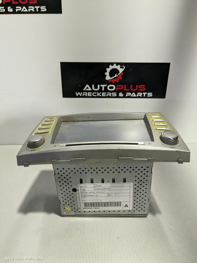 2007 Toyota Aurion Radio Cd Dvd Sat Tv