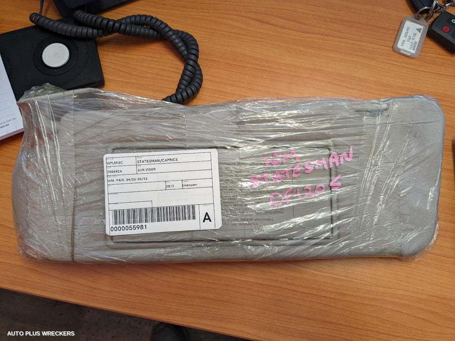 2012 Holden Statesman/caprice Sunvisor