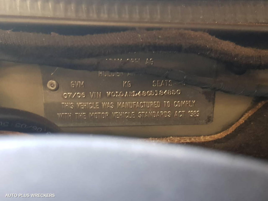 2006 Holden Astra Left Rear Wnd Reg Motor