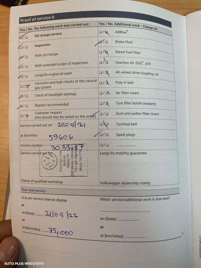 2018 Volkswagen Tiguan Trans Gearbox
