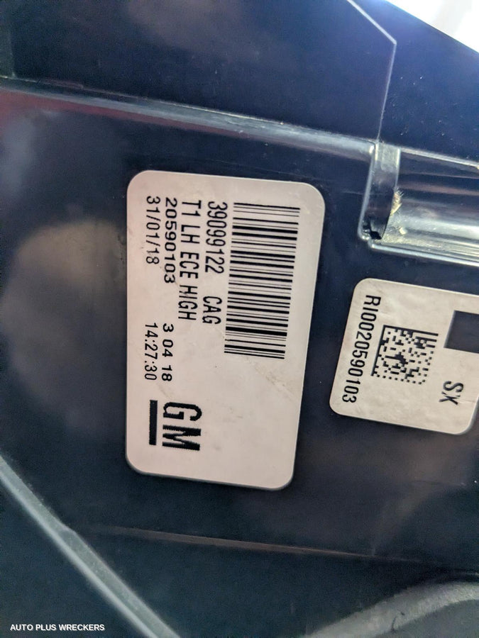 2019 Holden Commodore Left Taillight