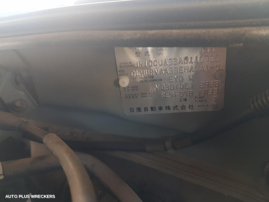 2003 Nissan Maxima Sunvisor