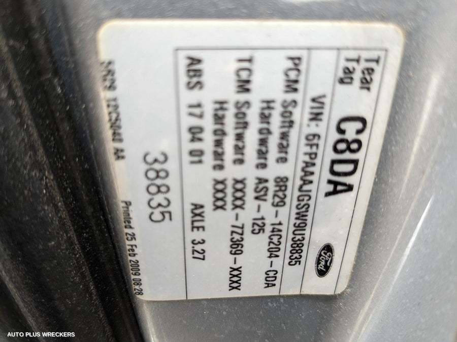 2009 Ford Falcon Left Taillight