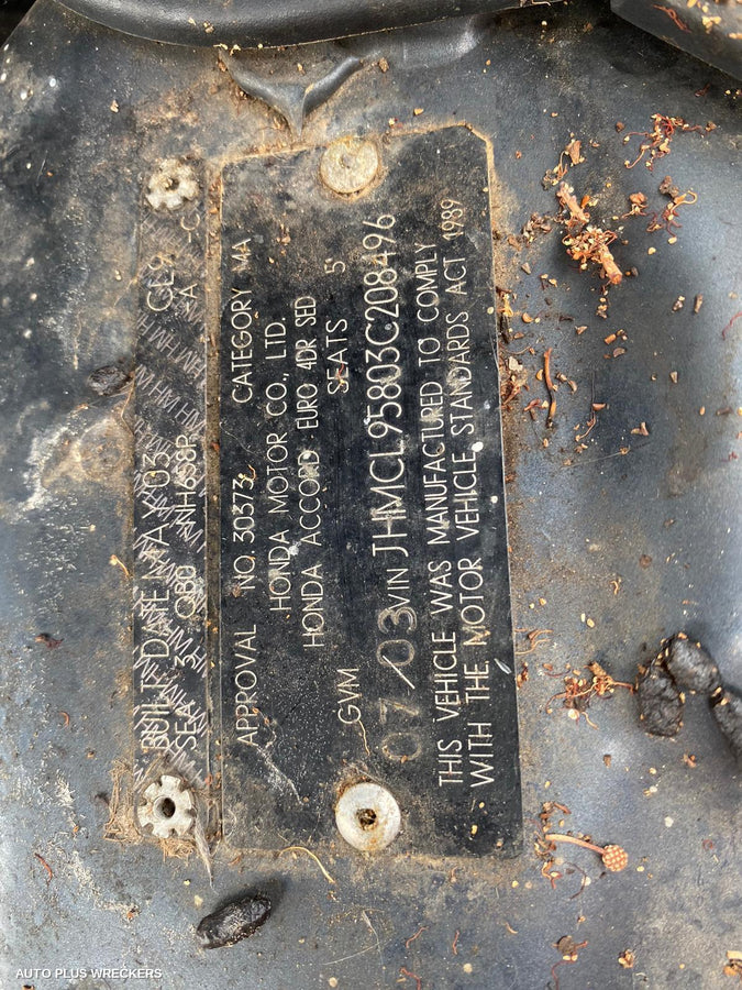 2003 Honda Accord Headlamp Washer Jet