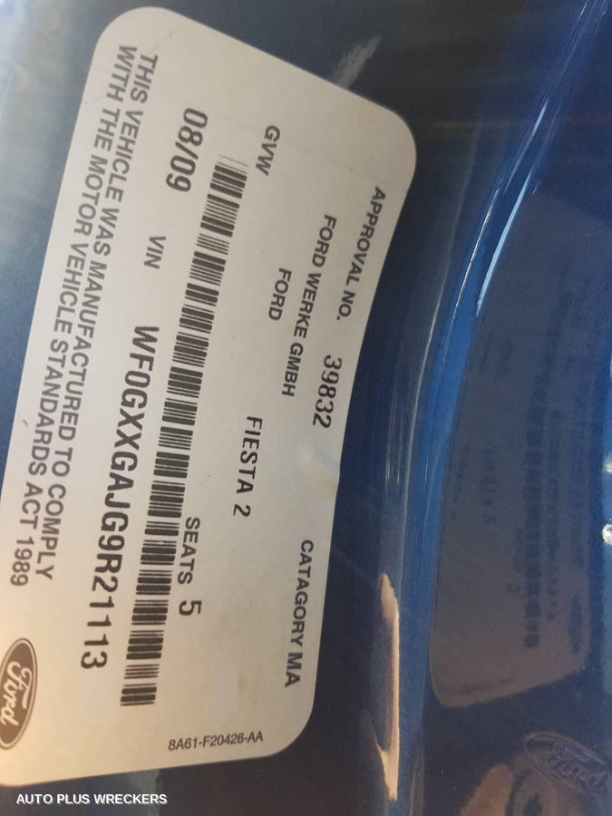 2009 Ford Fiesta Left Guard