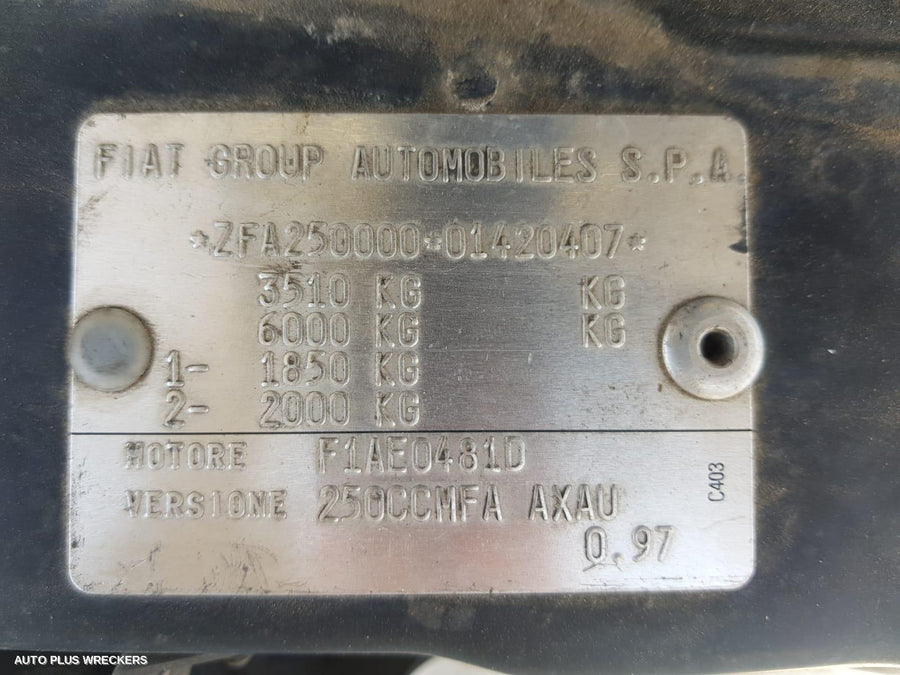 2009 Fiat Ducato Left Guard