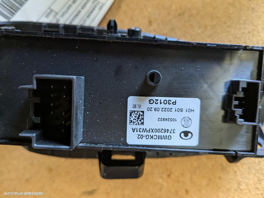 2020-2026 Great Wall Cannon Ute Pwr Dr Wind Switch