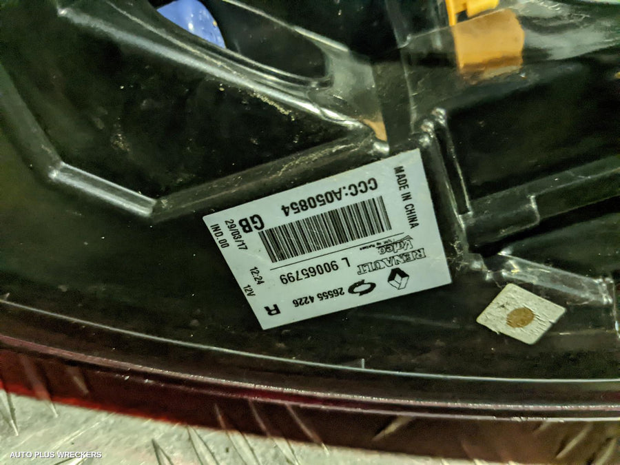 2017 Renault Kaleos Left Taillight