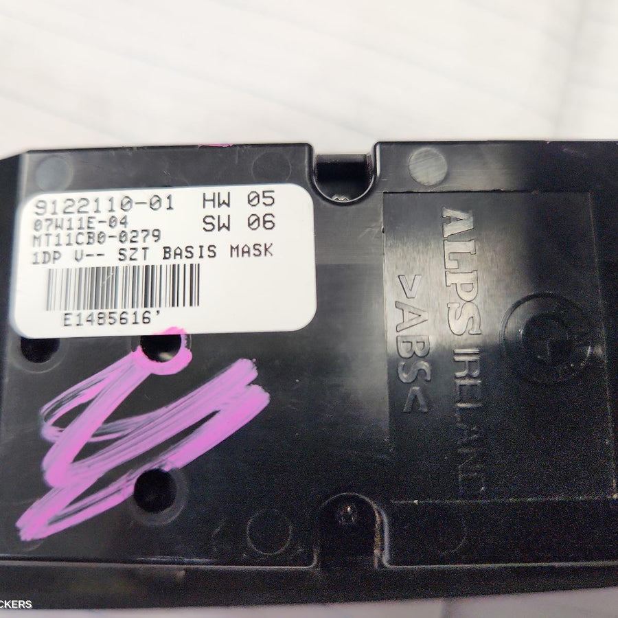 2007-2010 Bmw 5 Series Pwr Dr Wind Switch