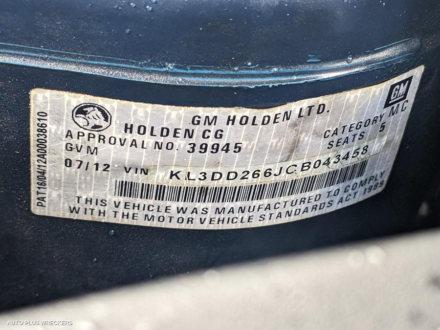 2012 Holden Captiva Fan