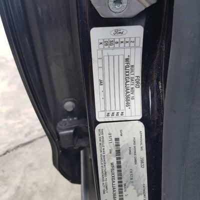 2011 Ford Fiesta Left Front Door Window