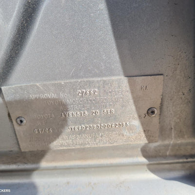 2006 Toyota Avensis Right Door Mirror