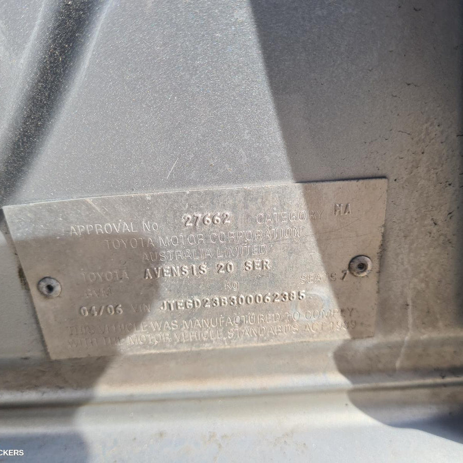 2006 Toyota Avensis Right Door Mirror