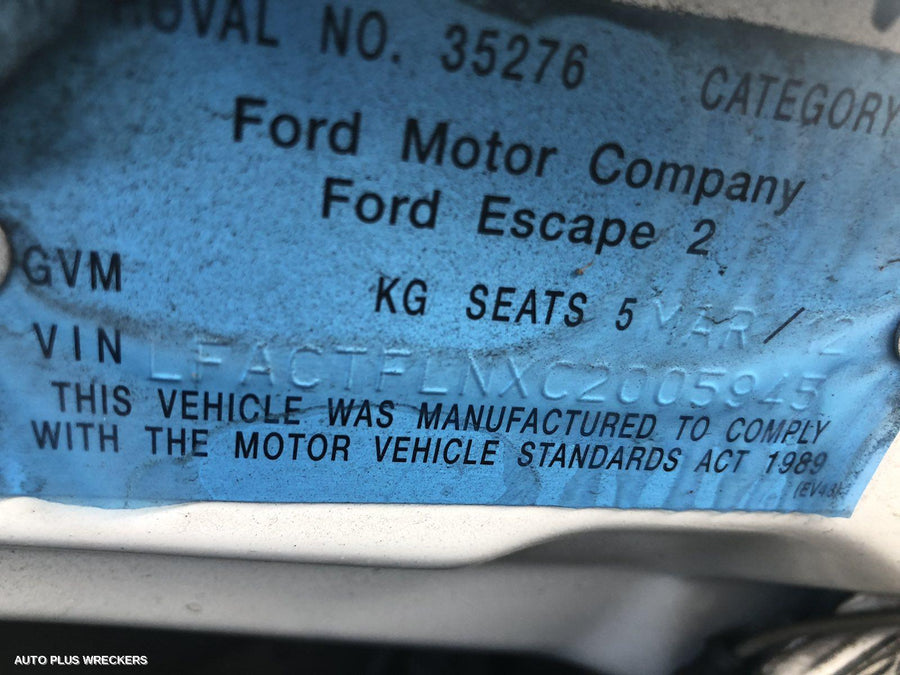 2012 Ford Escape Right Guard