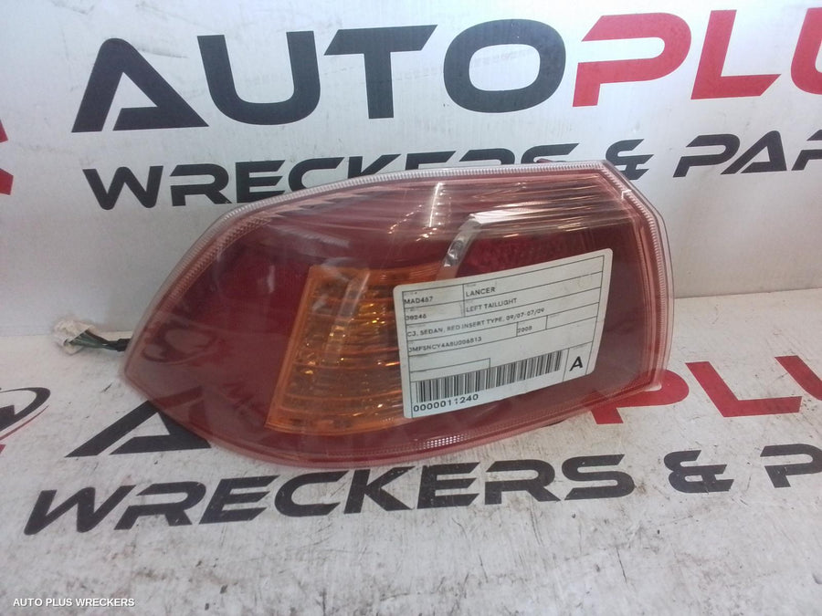 2009 Mitsubishi Lancer Left Taillight