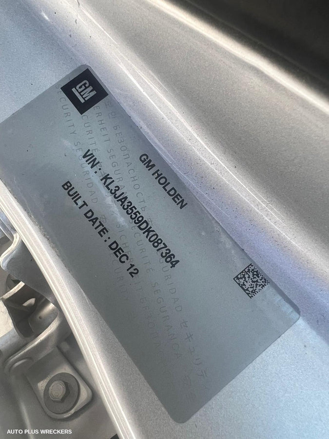 2013 Holden Cruze Right Rear Door Sliding