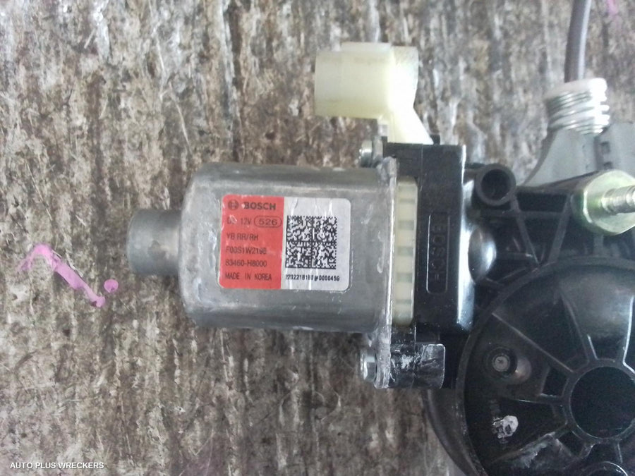 2020-2026 Kia Stonic Right Rear Wnd Reg Motor