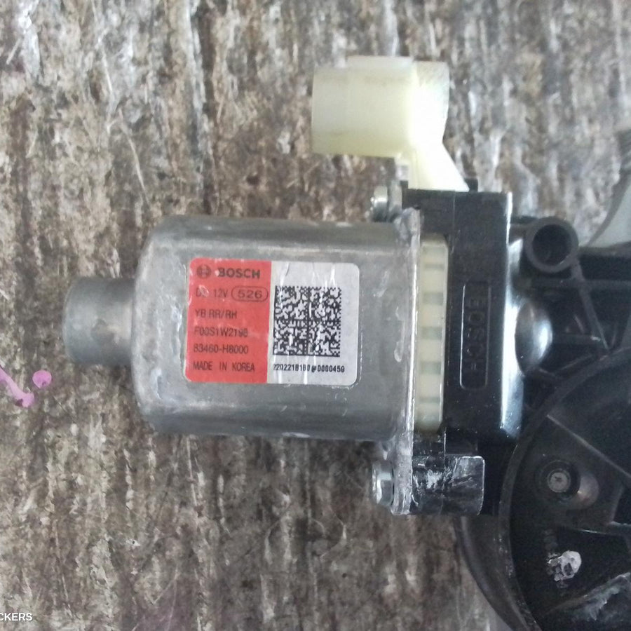 2020-2026 Kia Stonic Right Rear Wnd Reg Motor