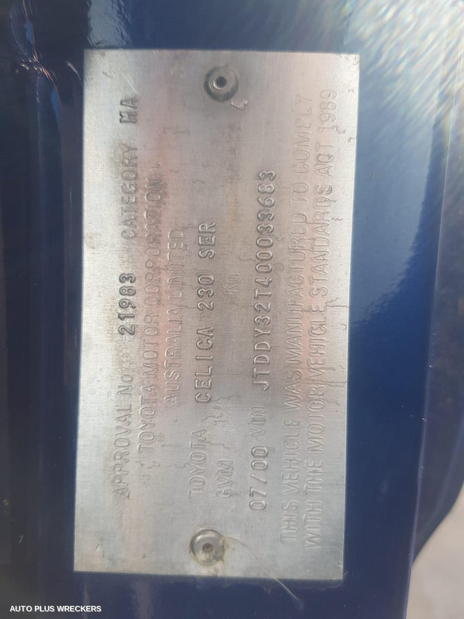 2000 Toyota Celica Left Headlamp