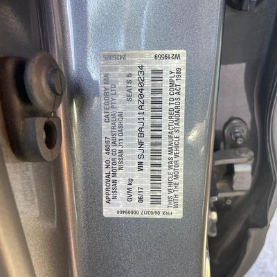 2017 NISSAN QASHQAI LEFT FRONT DOOR WINDOW