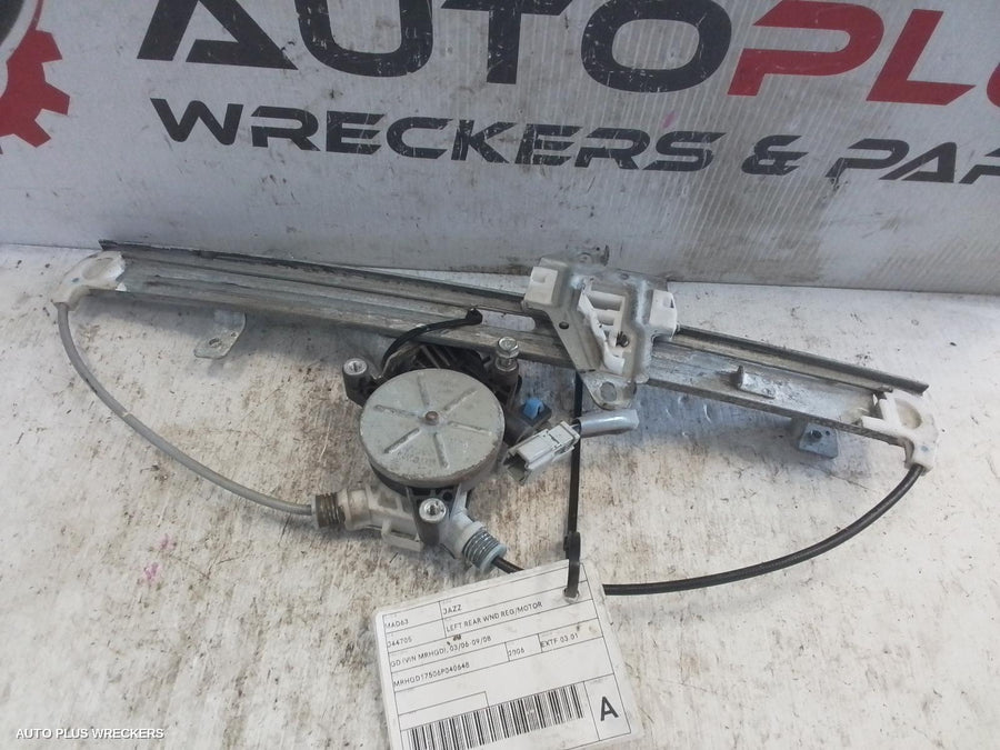 2006 Honda Jazz Left Rear Wnd Reg Motor