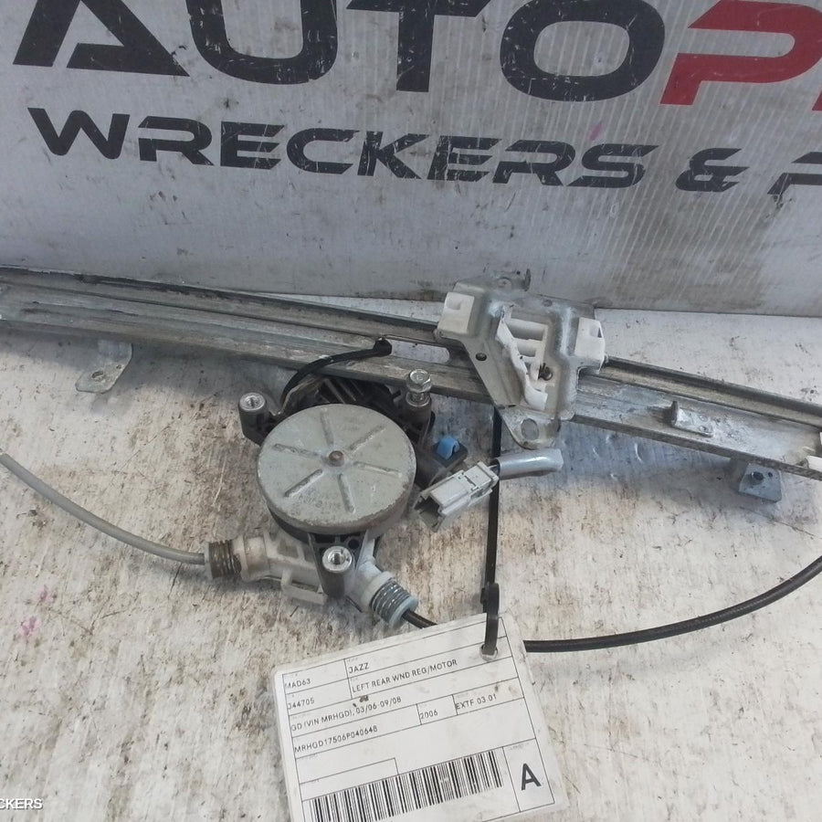 2006 Honda Jazz Left Rear Wnd Reg Motor