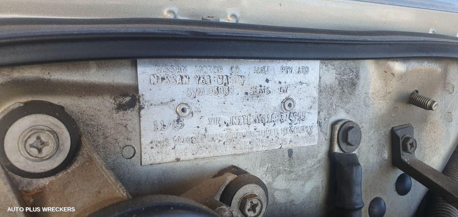 2005 Nissan Patrol Bonnet Scoop