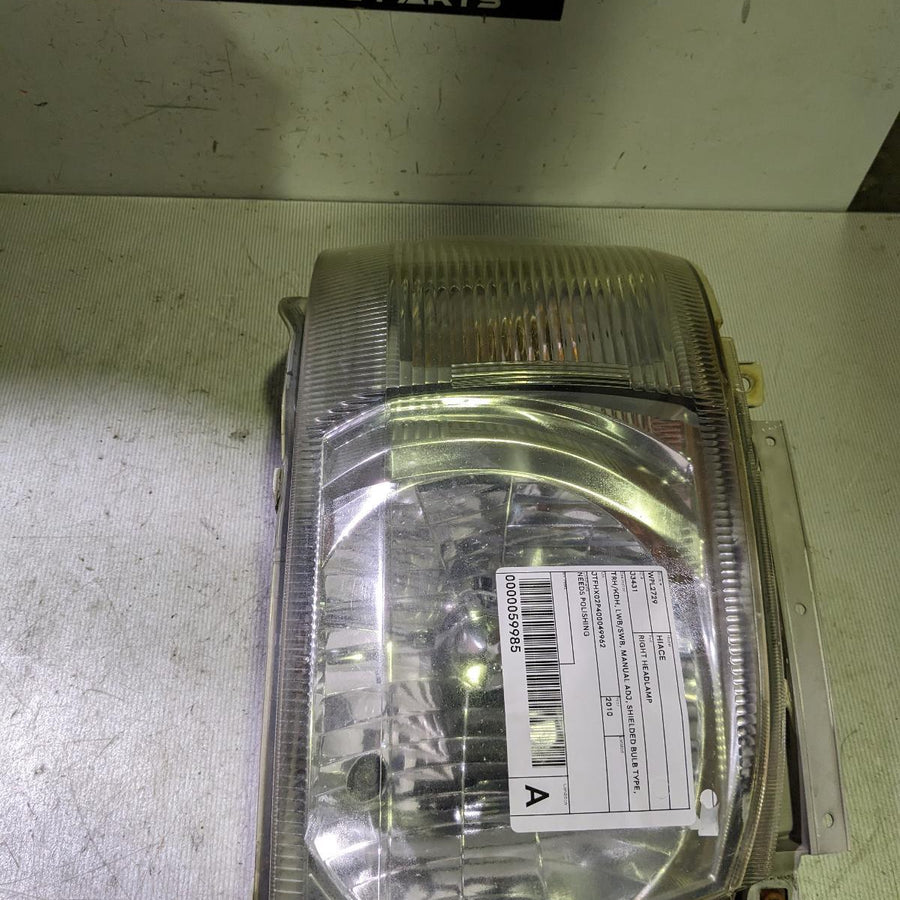 2010-2013 Toyota Hiace Right Headlamp