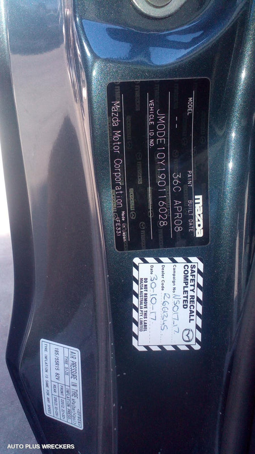 2008 Mazda 2 Rear Bumper