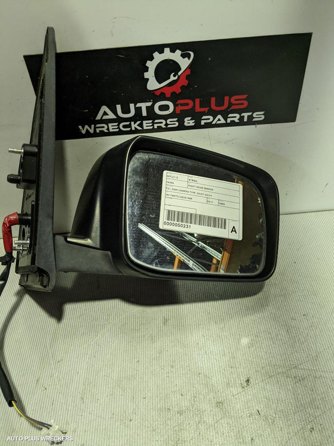 2007-2014 Nissan Xtrail Right Door Mirror
