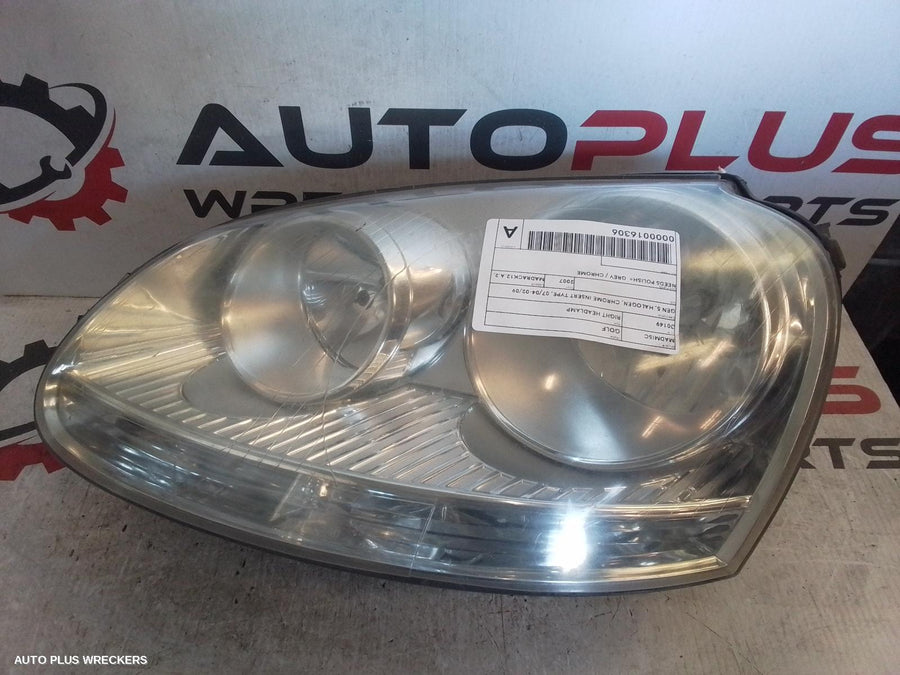 2007 Volkswagen Golf Right Headlamp