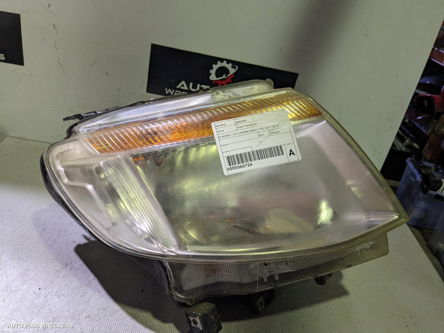 2013 Ford Ranger Right Headlamp