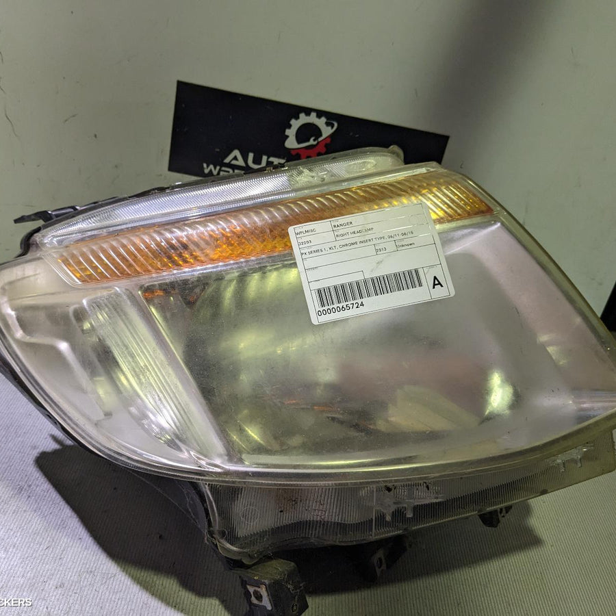 2013 Ford Ranger Right Headlamp