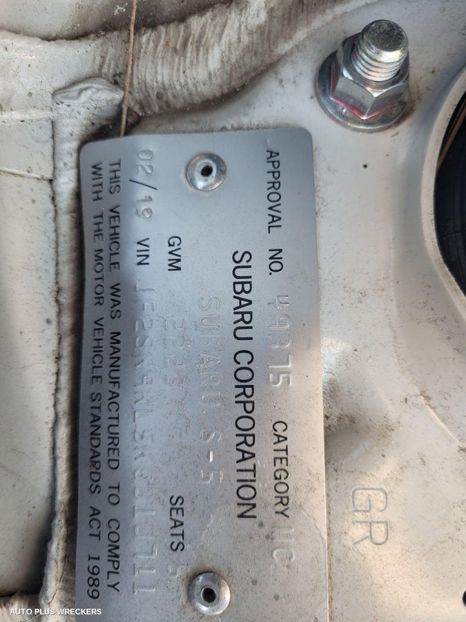 2019 Subaru Forester Left Driveshaft