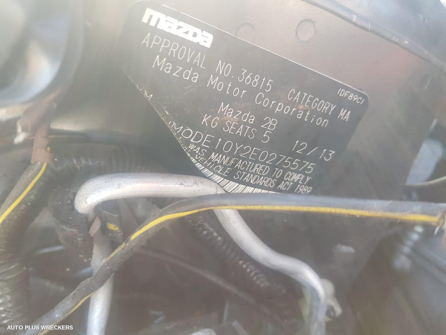 2014 Mazda 2 Left Rear Door Window